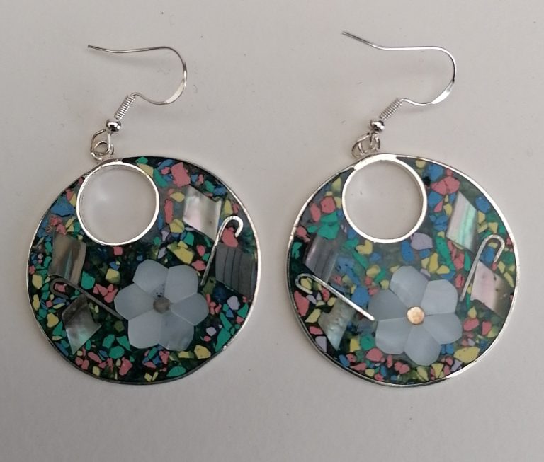 Mexican mosaic earrings - £20 Mexican mosaic earrings
