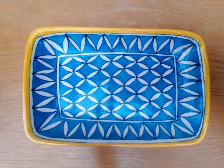 Light blue oblong dish - £14