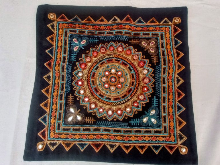 Mirror Sequined Cushion Cover - Copper - £20 Mirror Sequined Cushion Cover - Copper