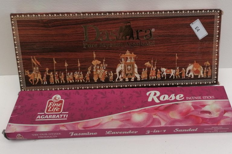 Rose and assorted incense sticks - £2 - £4