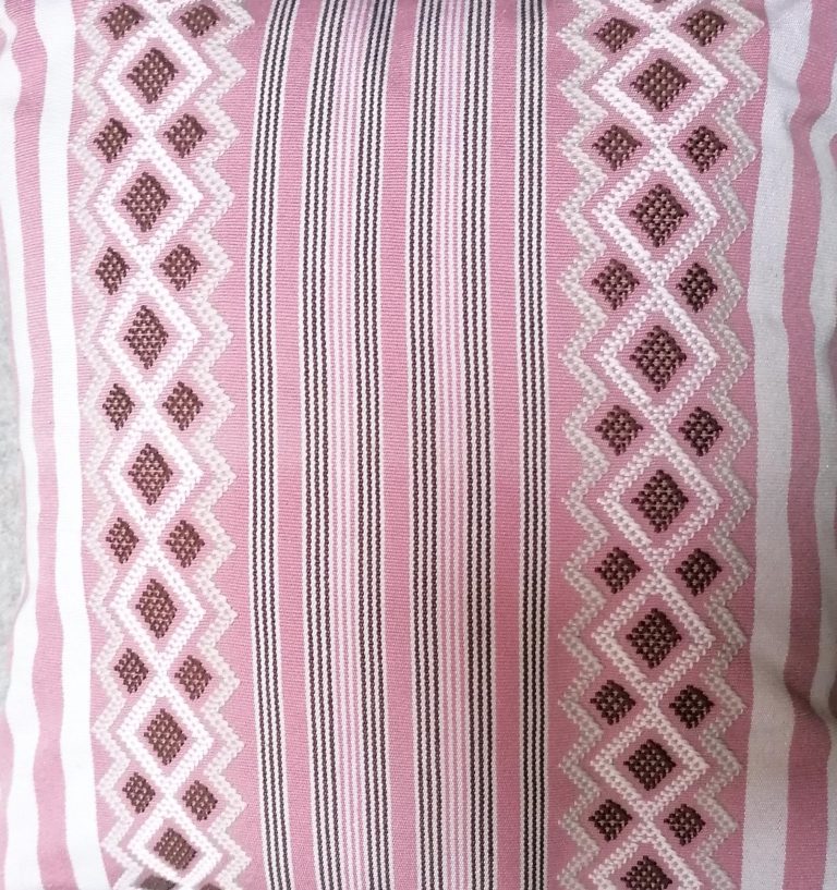 Pink embriodered cushion Mexican cushion cover - £45 Pink embriodered cushion Mexican cushion cover