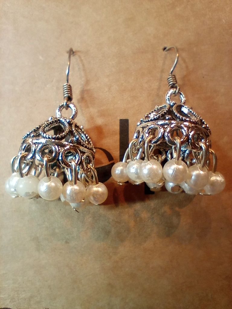 Oxidized silver earrings - £12