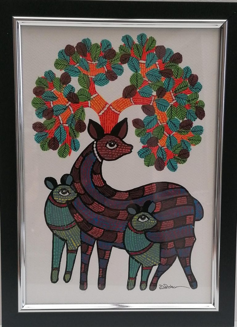 Indian folk art by Choti Tekam - £25