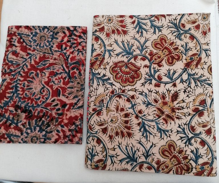 Notebooks covered with Kalamkari Fabric - £10 - £12 Notebooks covered with Kalamkari Fabric