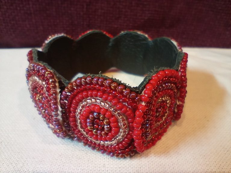 Beaded South African Bracelet - Red - £25 Beaded South African Bracelet - Red