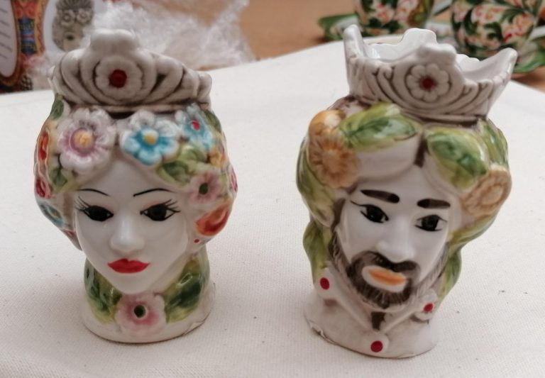 Sicilian ceramics heads - £15