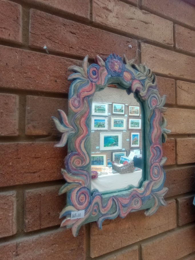 Flower swirl mirror