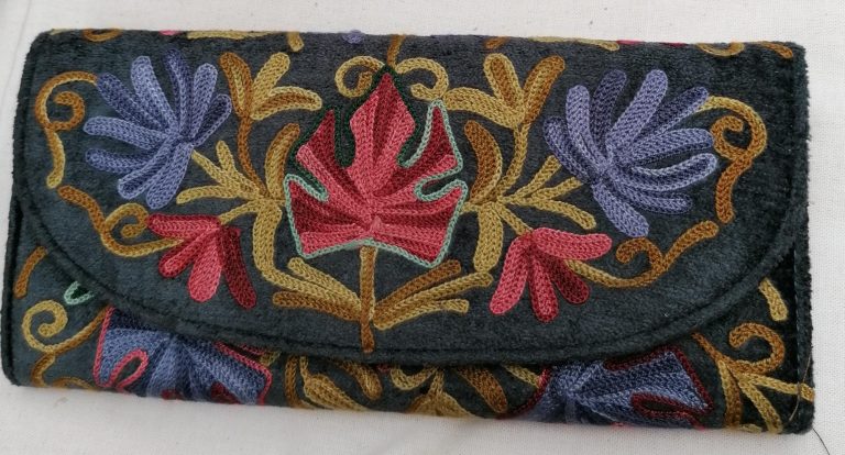 Kashmiri embroidered wallet - £20 Kashmiri embroidered wallet