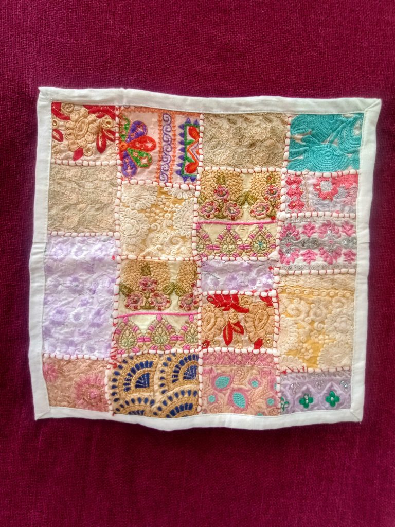 White Patchwork Cushion Cover - £15 White Patchwork Cushion Cover